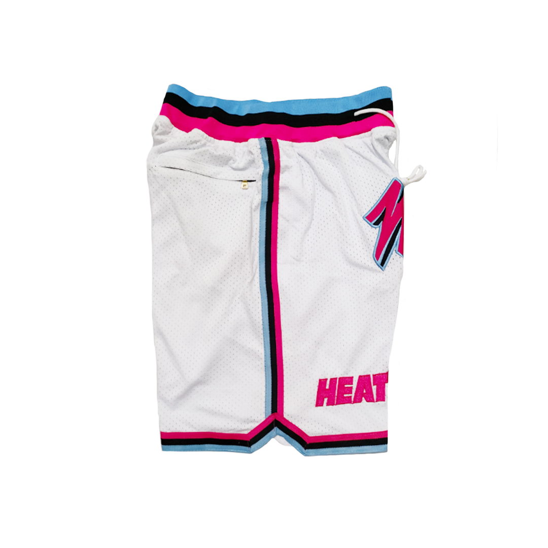 Heat Vintage Shorts - White/Pink