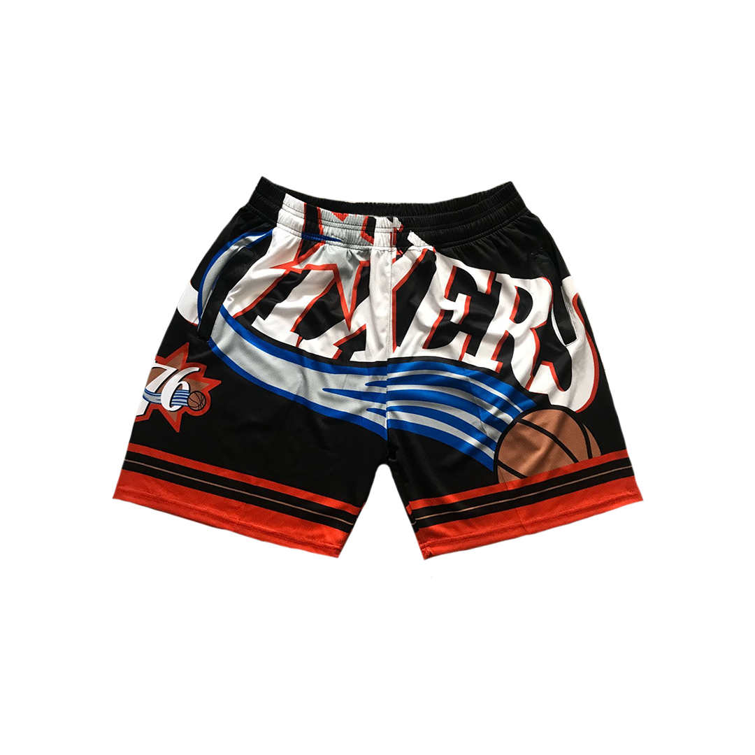 Sixers Vintage Shorts - Big Logo