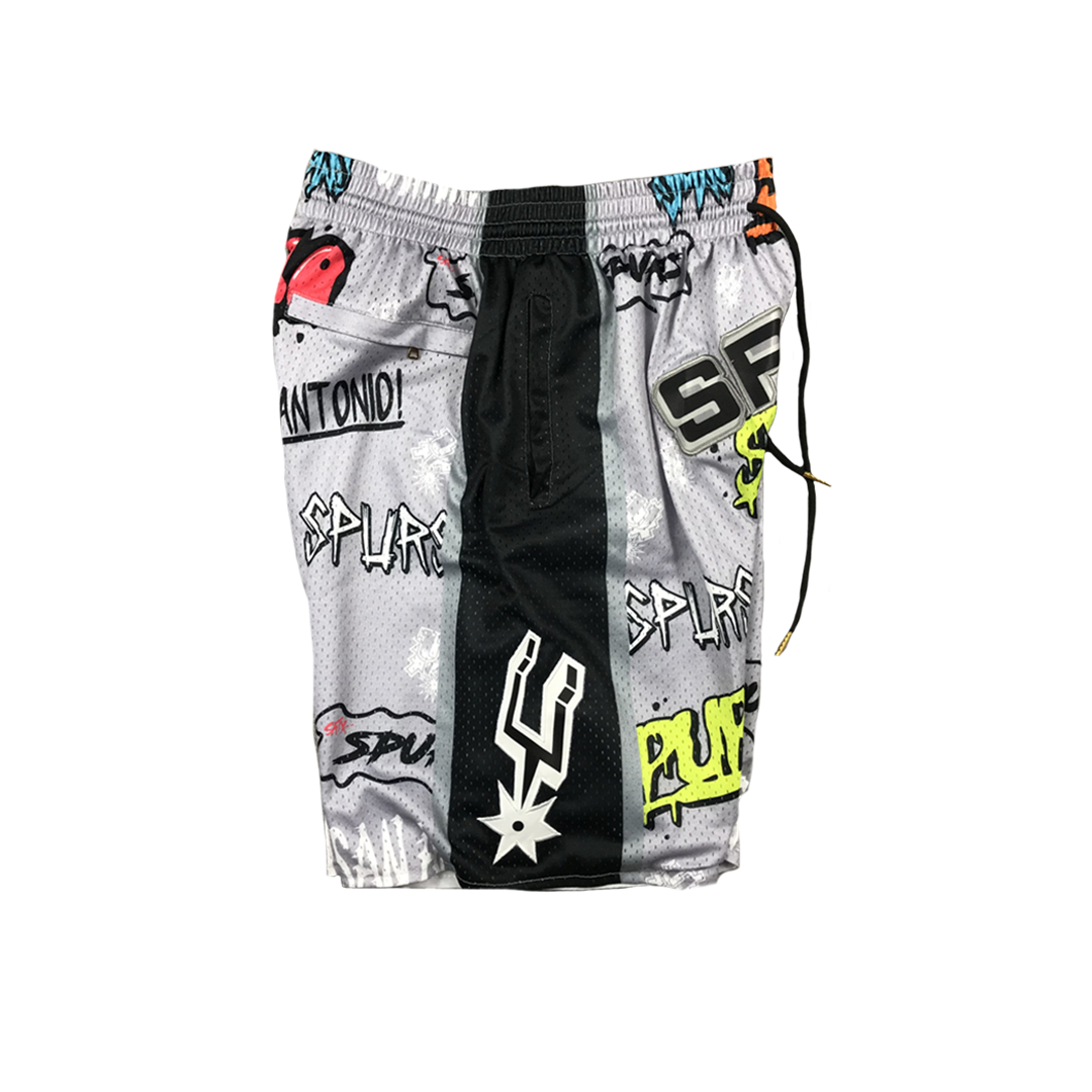 Spurs Vintage Shorts - All Over Print