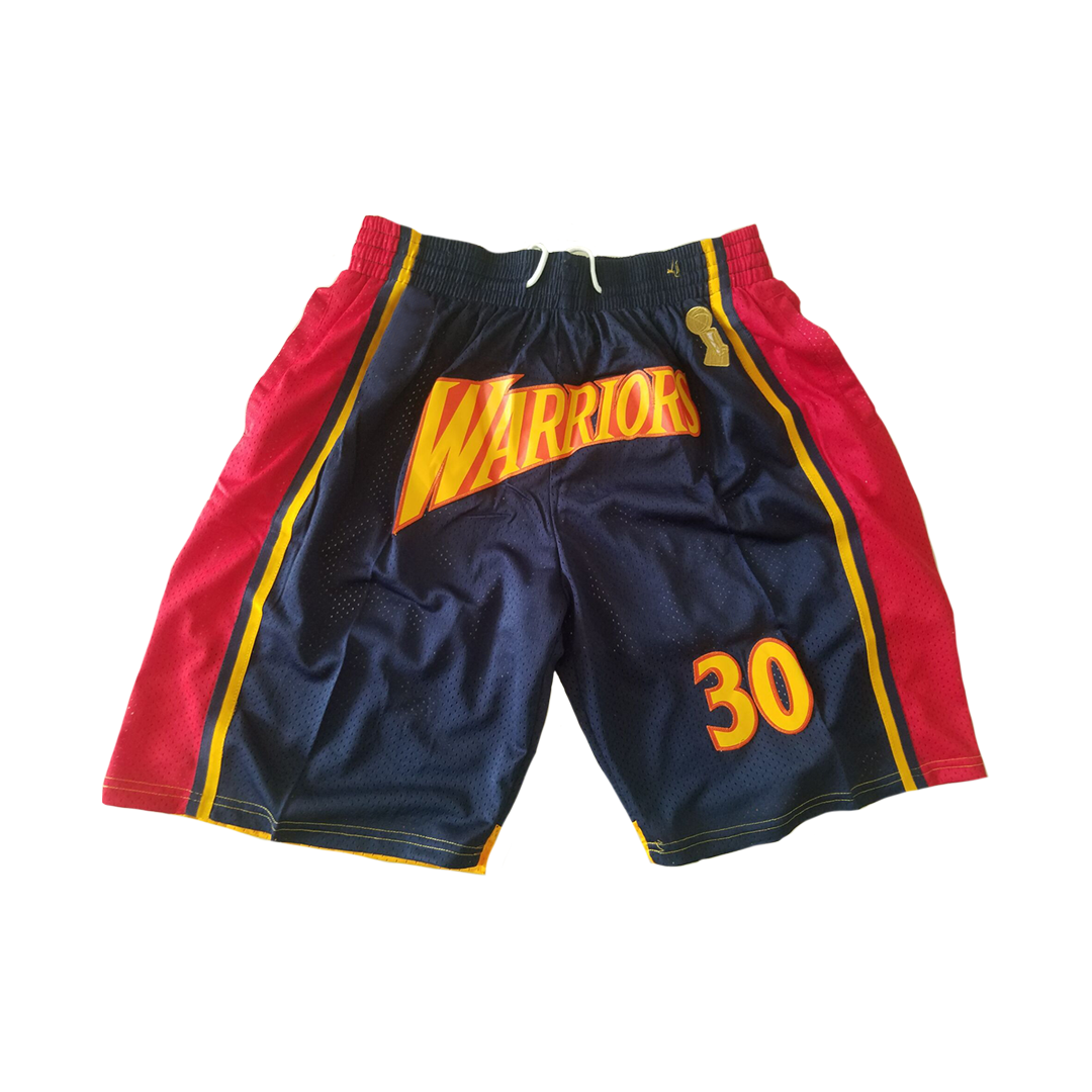 Warriors Steph Curry Vintage Shorts - Navy