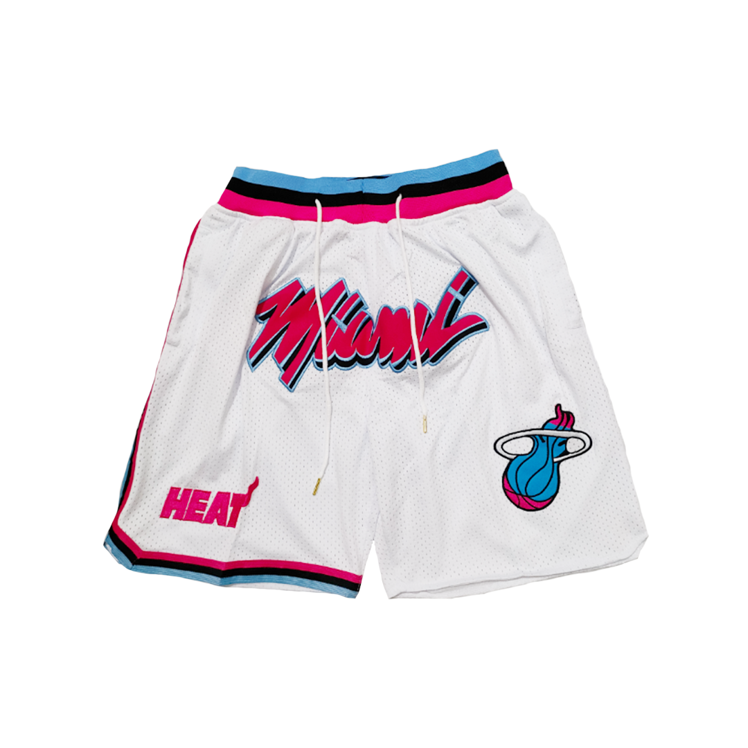 Heat Vintage Shorts - White/Pink