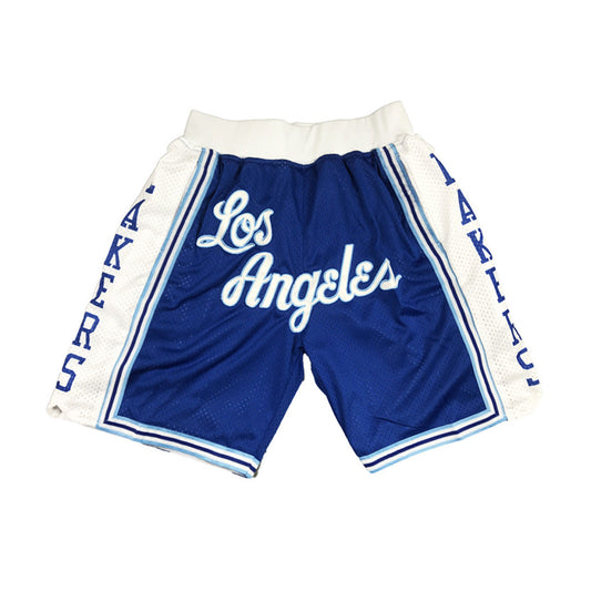 Lakers Vintage Shorts - Blue/Script