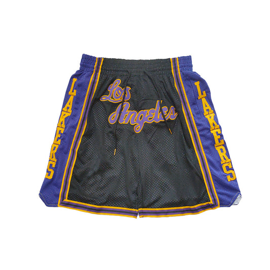 Lakers Vintage Shorts - Black/Script