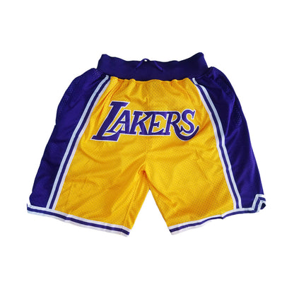 Lakers Vintage Shorts - Yellow/Purple