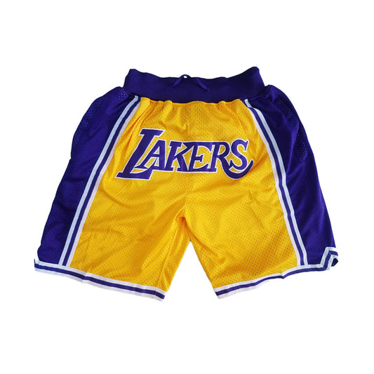 Lakers Vintage Shorts - Yellow/Purple