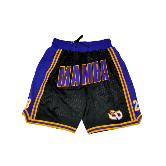 Mamba Vintage Shorts - Black/Purple