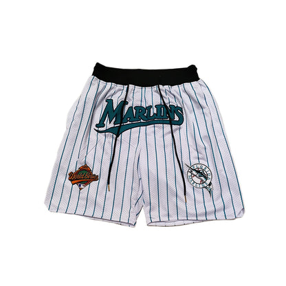 Marlins '97 World Series Vintage Shorts - White