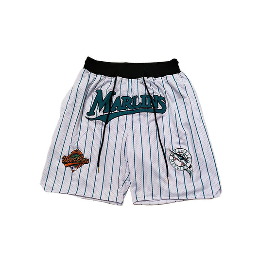 Marlins '97 World Series Vintage Shorts - White