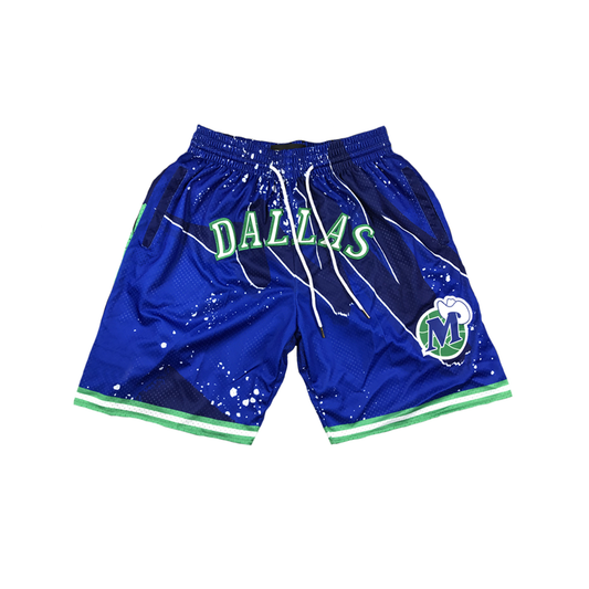 Mavericks Paint Splatter Vintage Shorts