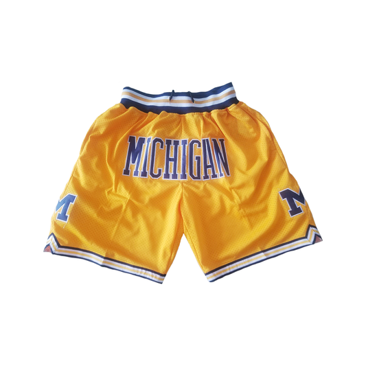 Michigan Vintage Shorts - Yellow