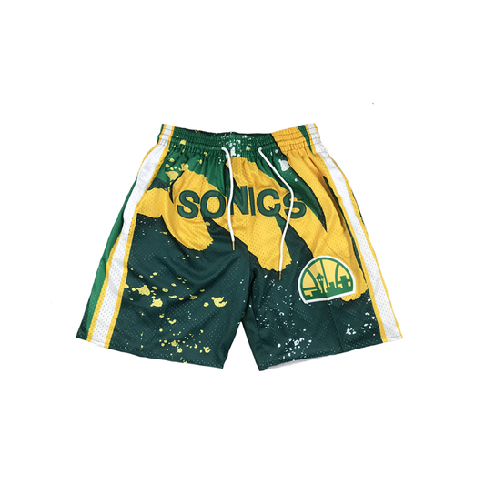 Supersonics Vintage Shorts - Paint Splatter