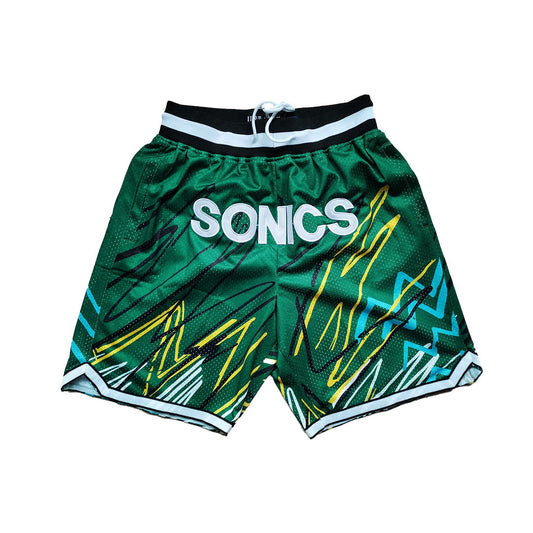 Supersonics Vintage Shorts - Stripe