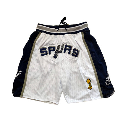 Spurs Vintage Shorts - White