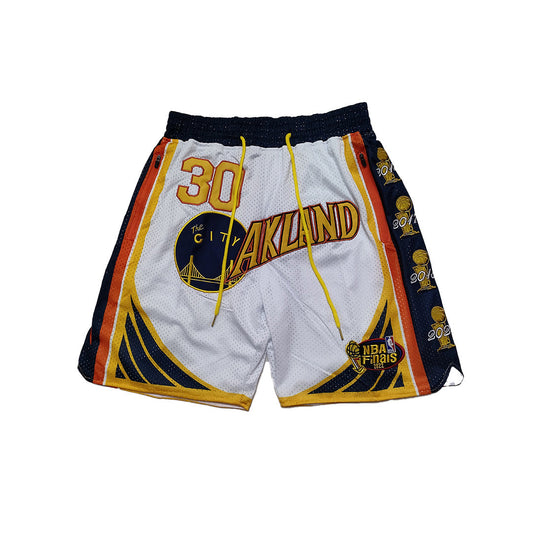 Steph Curry '22 Finals Vintage Shorts - White