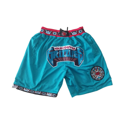 Grizzlies Logo Vintage Shorts - Teal