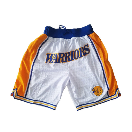 Warriors Vintage Shorts - White