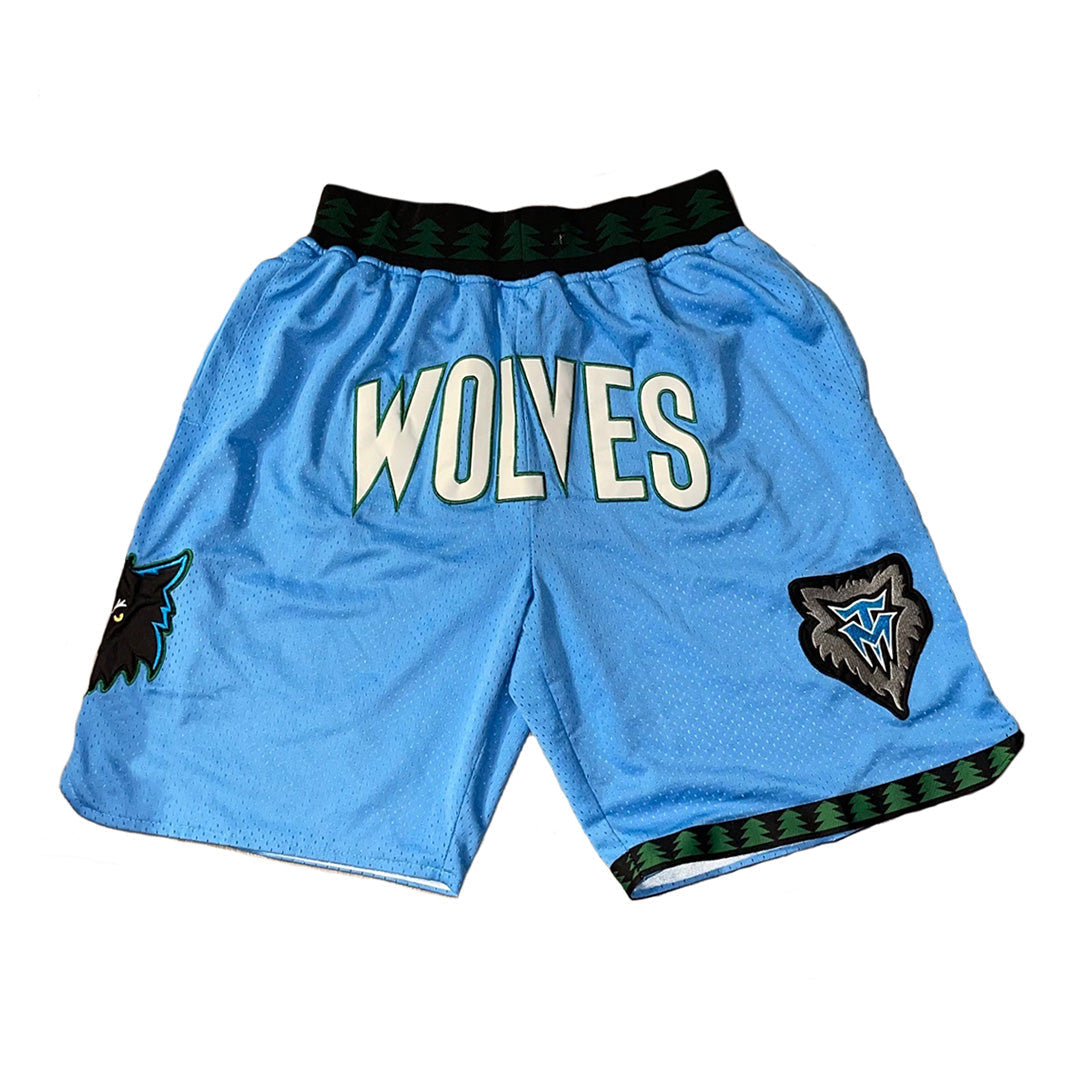 Timberwolves Vintage Shorts - Blue