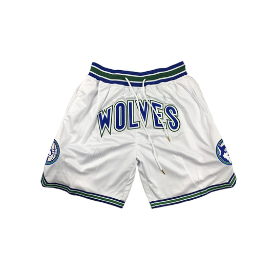 Timberwolves Vintage Shorts - White